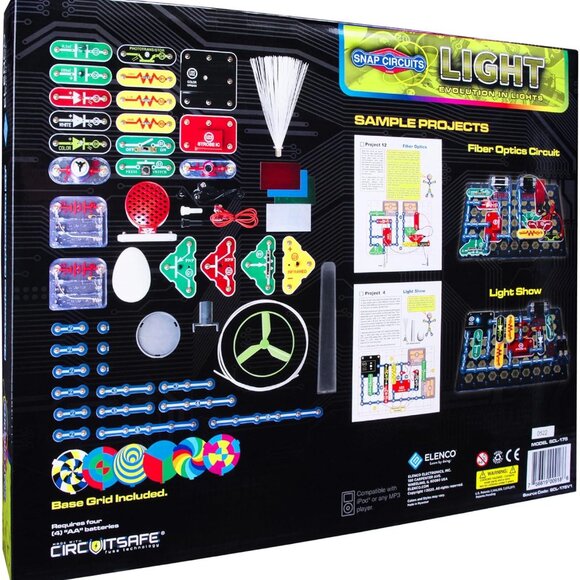 Snap Circuits LIGHT Electronics Exploration Kit | Over 175 Exciting STEM Project - Picture 7 of 7